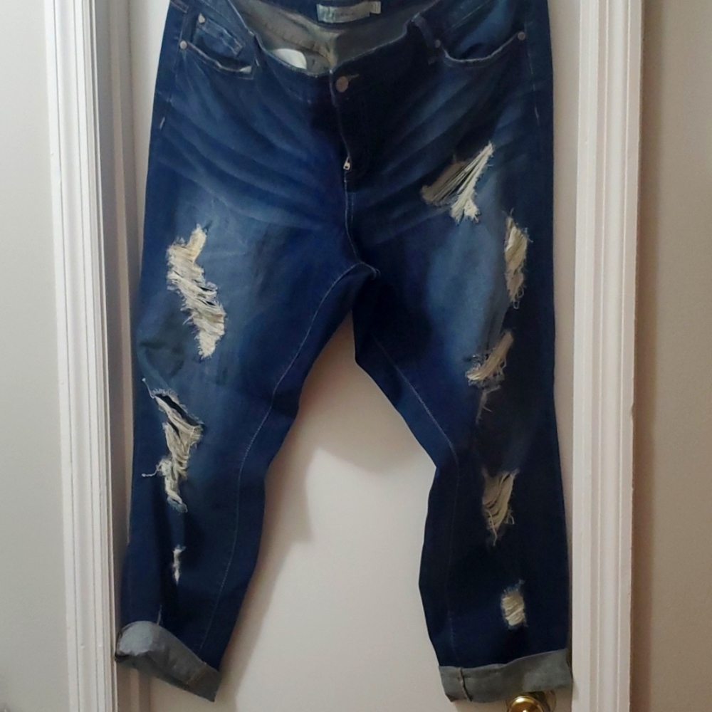 Torrid Distressed Boyfriend Jeans